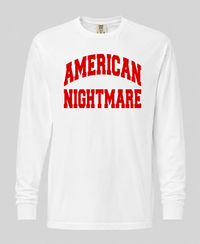 White Varsity Long Sleeve