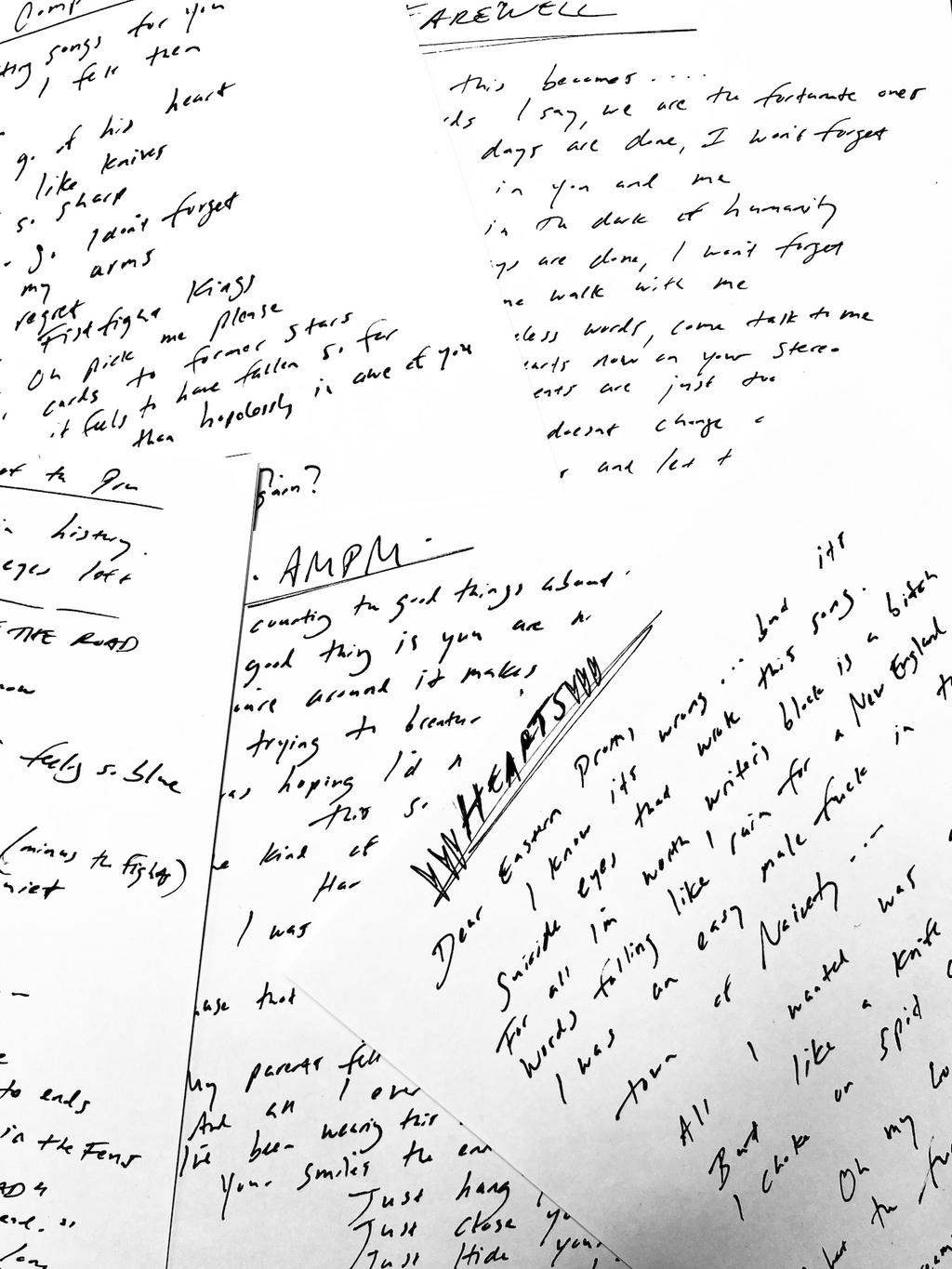 American Nightmare Handwritten Lyrics
