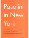 Pasolini in New York