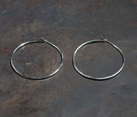 Hoop Earrings Hammered