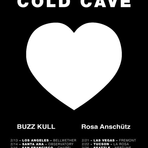 Cold Cave + Buzz Kull + Rosa Anschütz Tour