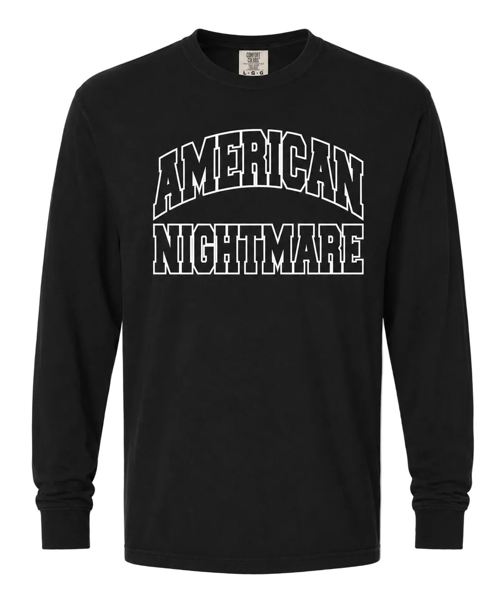 Black Varsity Long Sleeve