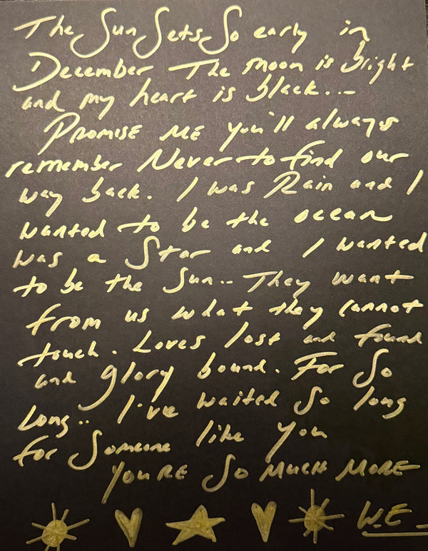 Gold Glory Lyric Sheet