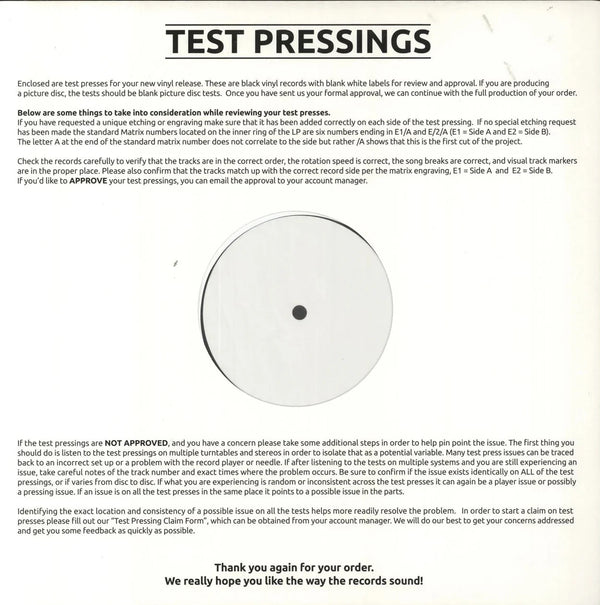 Hung From Rope Test Press