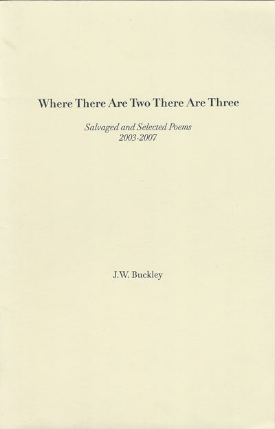 Where There Are Two There Are Three