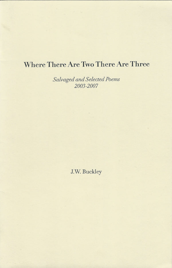 Where There Are Two There Are Three